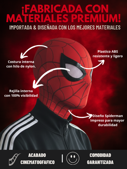 Mascara Halloween Spiderman con ojos movibles + 🎁 1 Mes Disney Plus